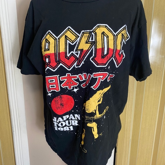 AC/DC Japan Tour Cotton crew neck t-shirt - Picture 8 of 8